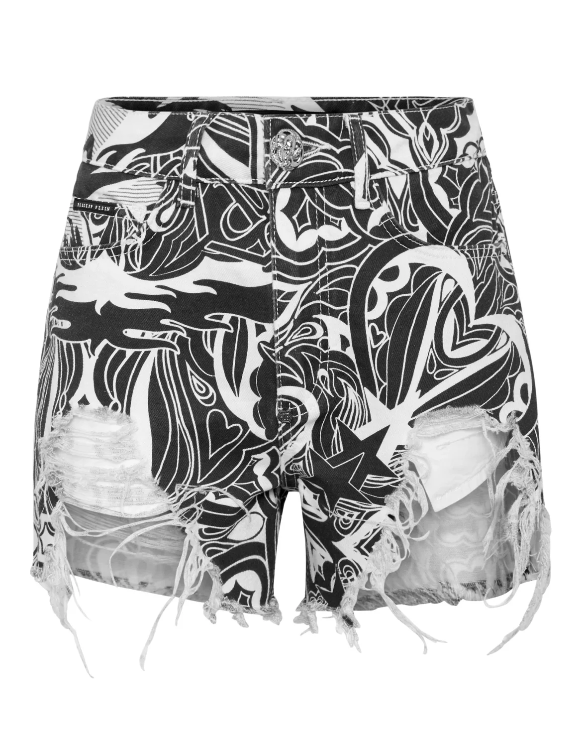 Denim Hot pants Tribal Circus, цвет: Белый
