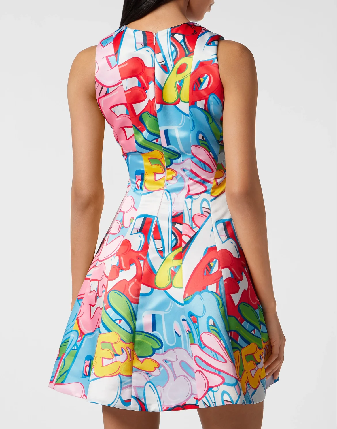 Duchesse Midi Dress Bombing Graffiti, цвет: Мультиколор