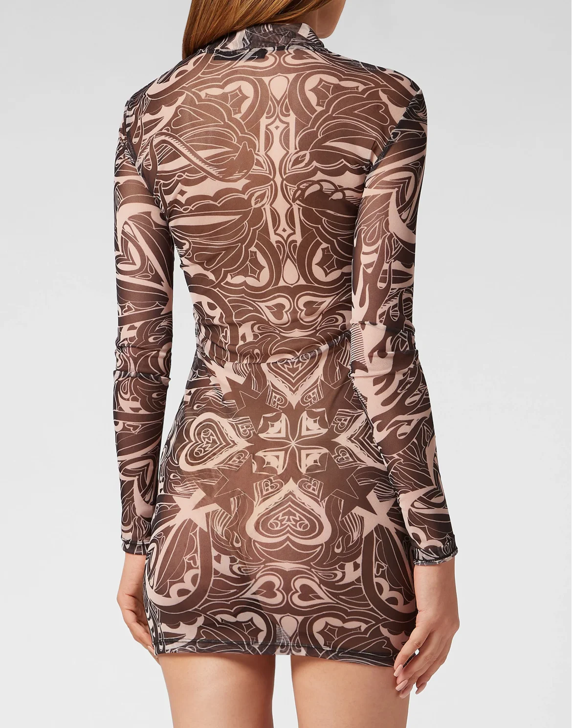 Tulle Mini Dress LS Lion Circus, цвет: Черный