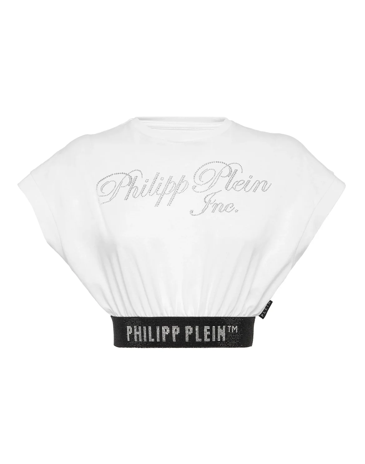 Cropped Top with Crystals Philipp Plein TM, цвет: Белый
