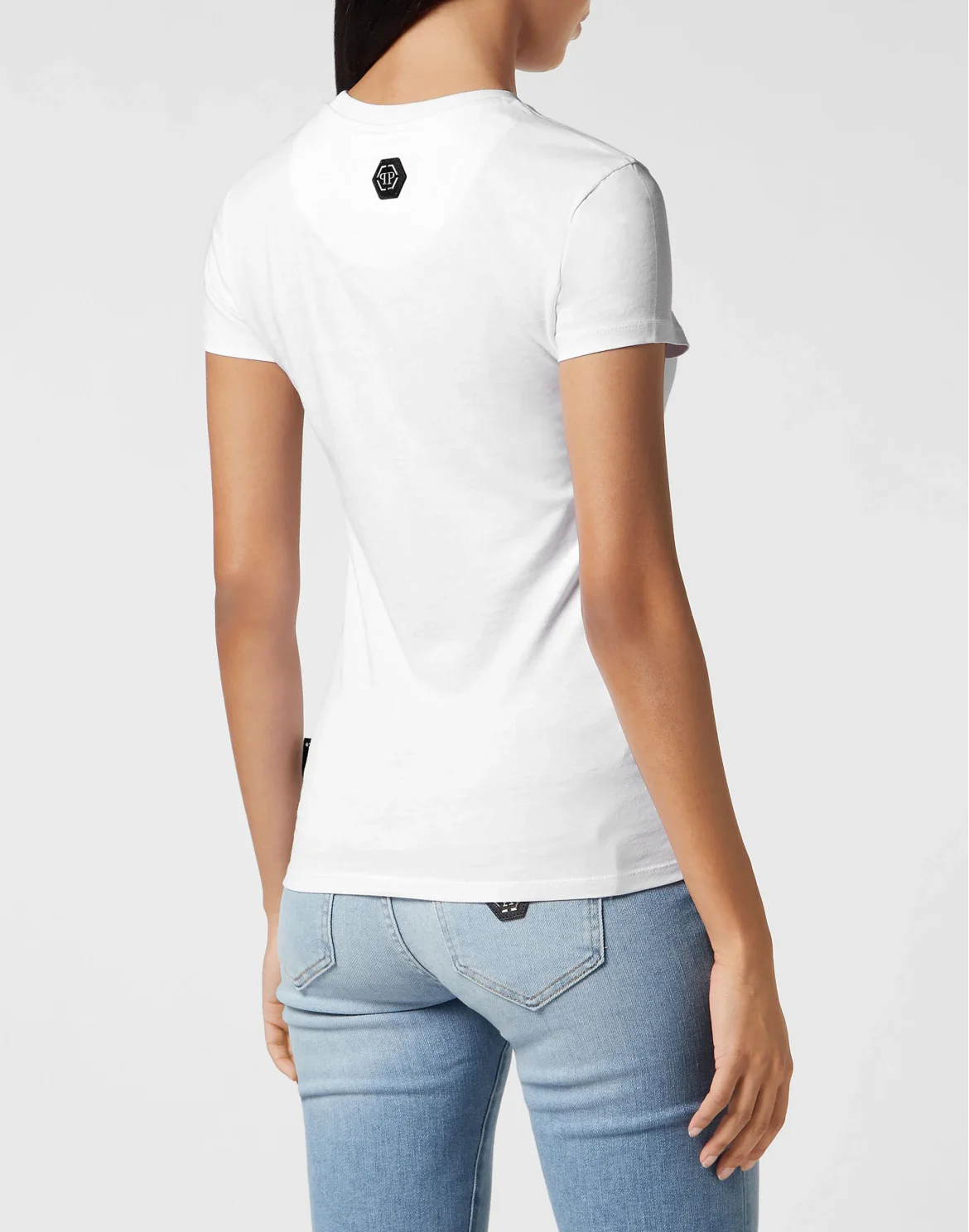 Sexy Pure T-shirt with crystals Philipp Plein TM, цвет: Белый