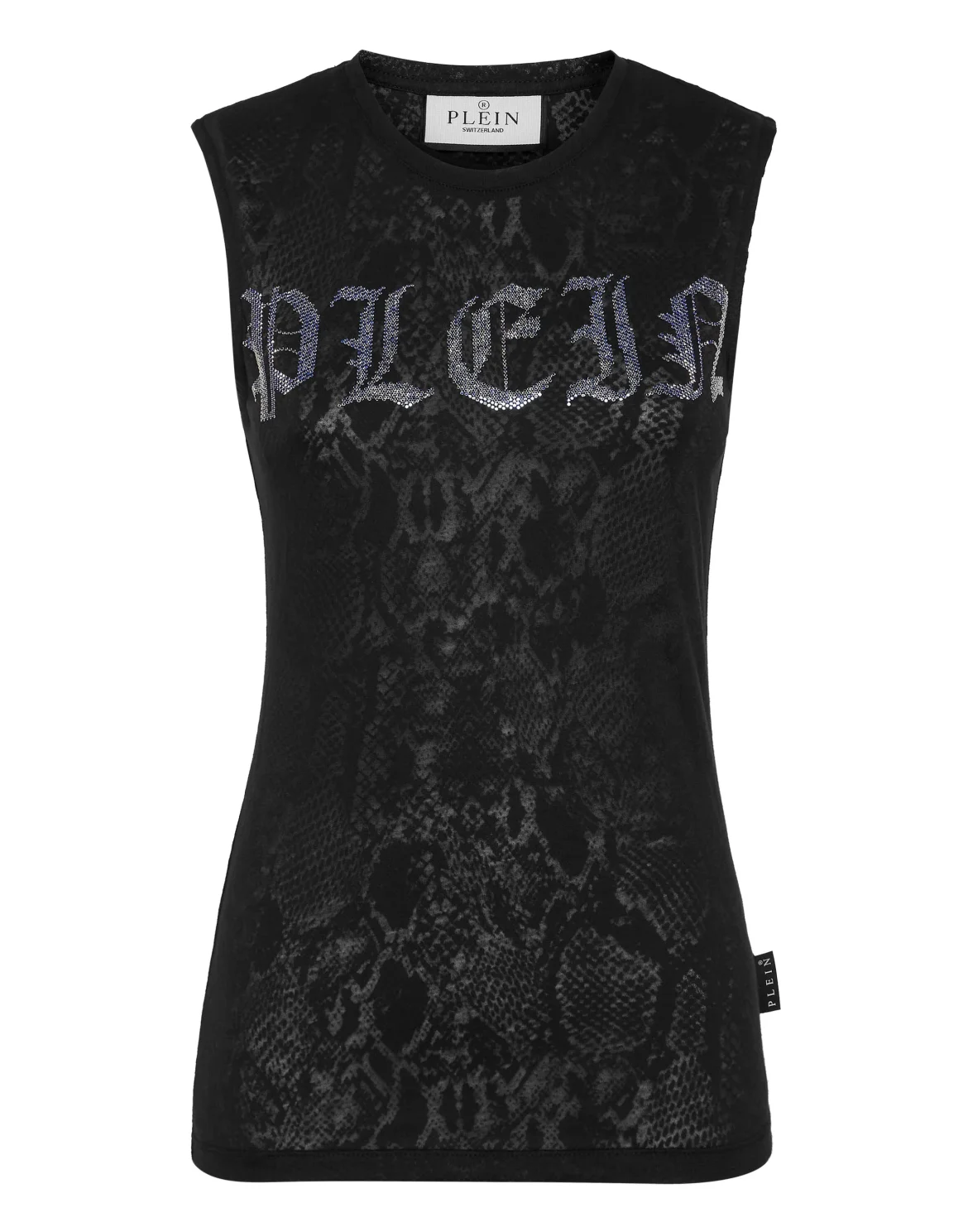Tank Top with crystals Lace, цвет: Черный