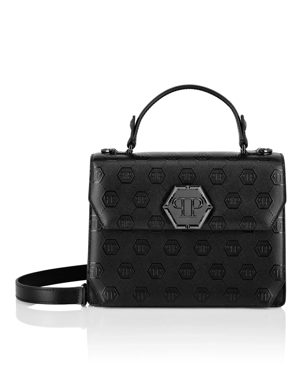 Small Handle Bag Superheroine MONOGRAM, цвет: Черный