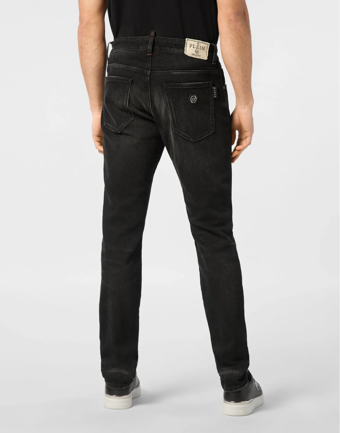 Denim Trousers Super Straight Cut 5 Pockets, цвет: Черный