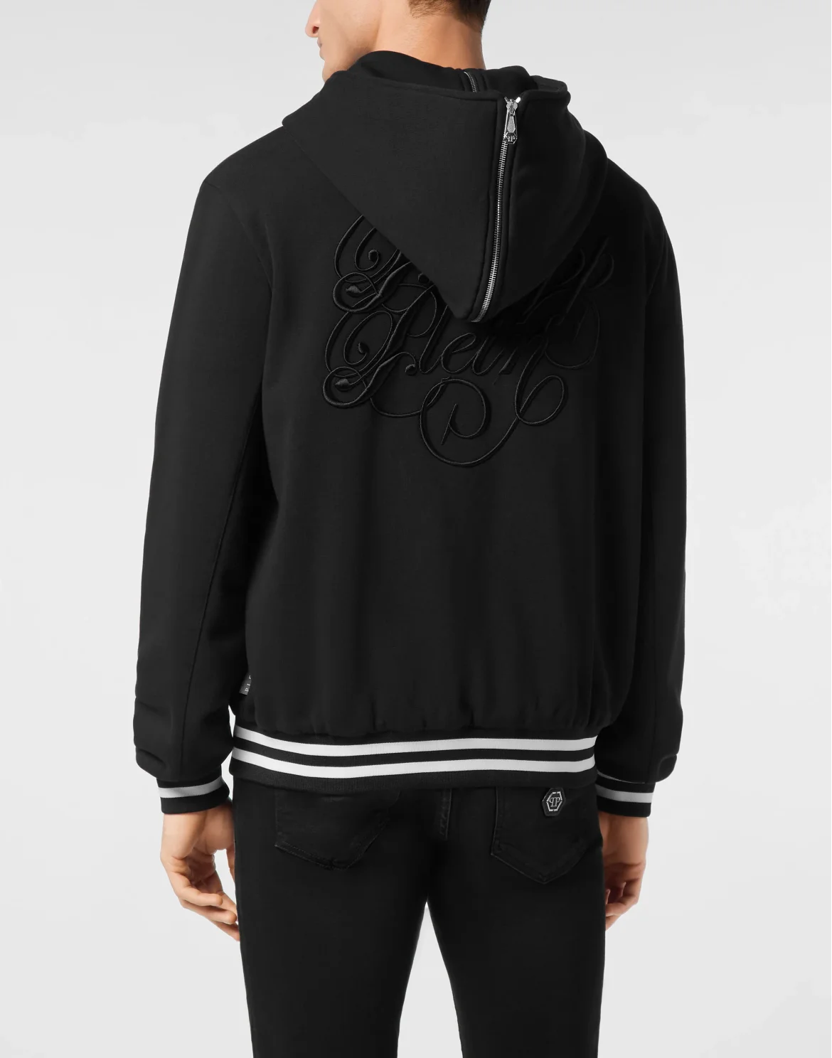 Bomber Jacket Hoodie, цвет: Черный