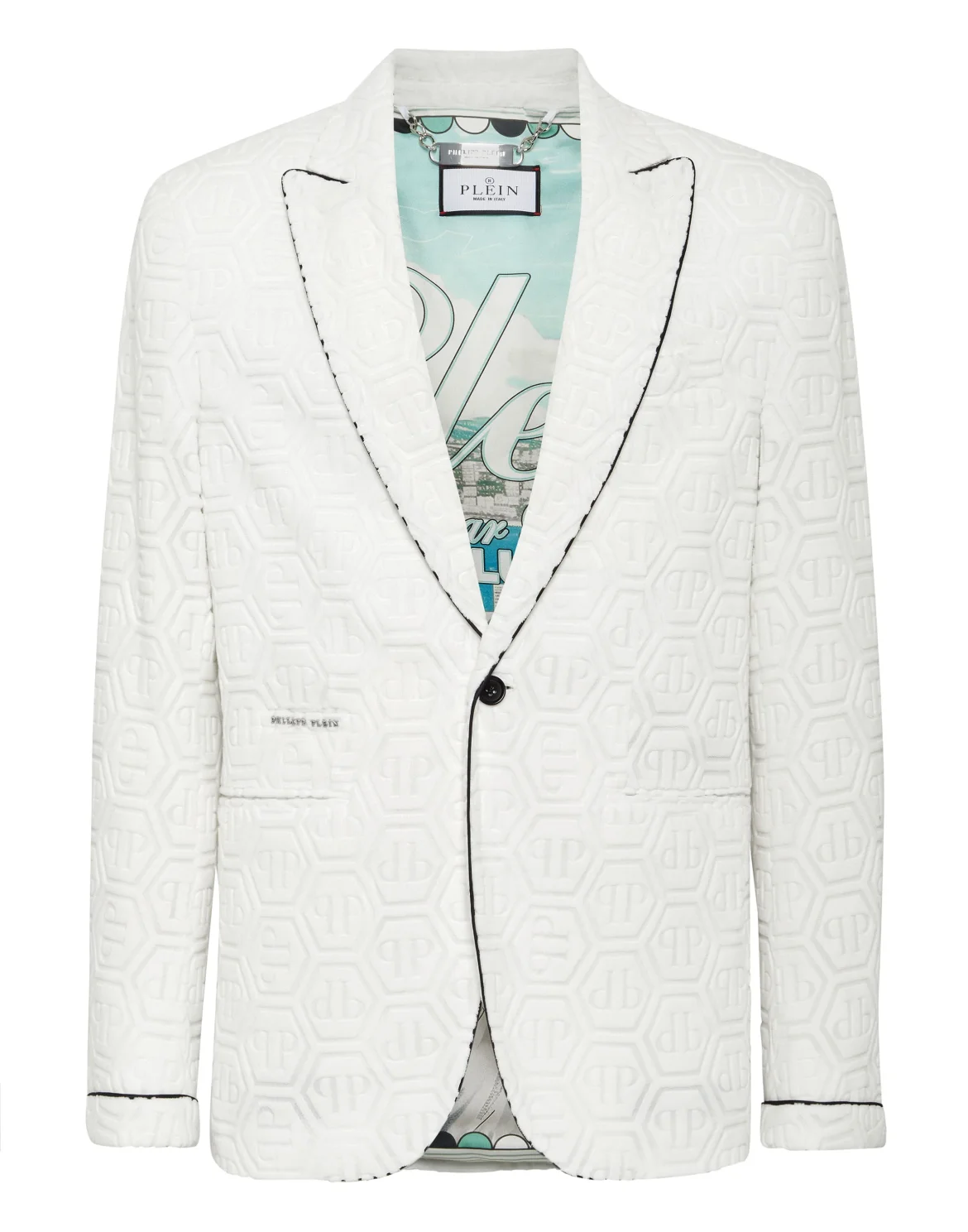 Blazer Lord Fit Monogram, цвет: Белый