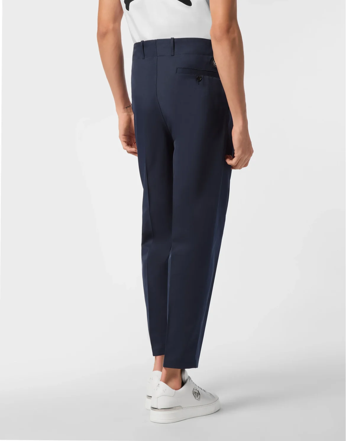 Wool Trousers Chinos Classic Fit, цвет: Синий