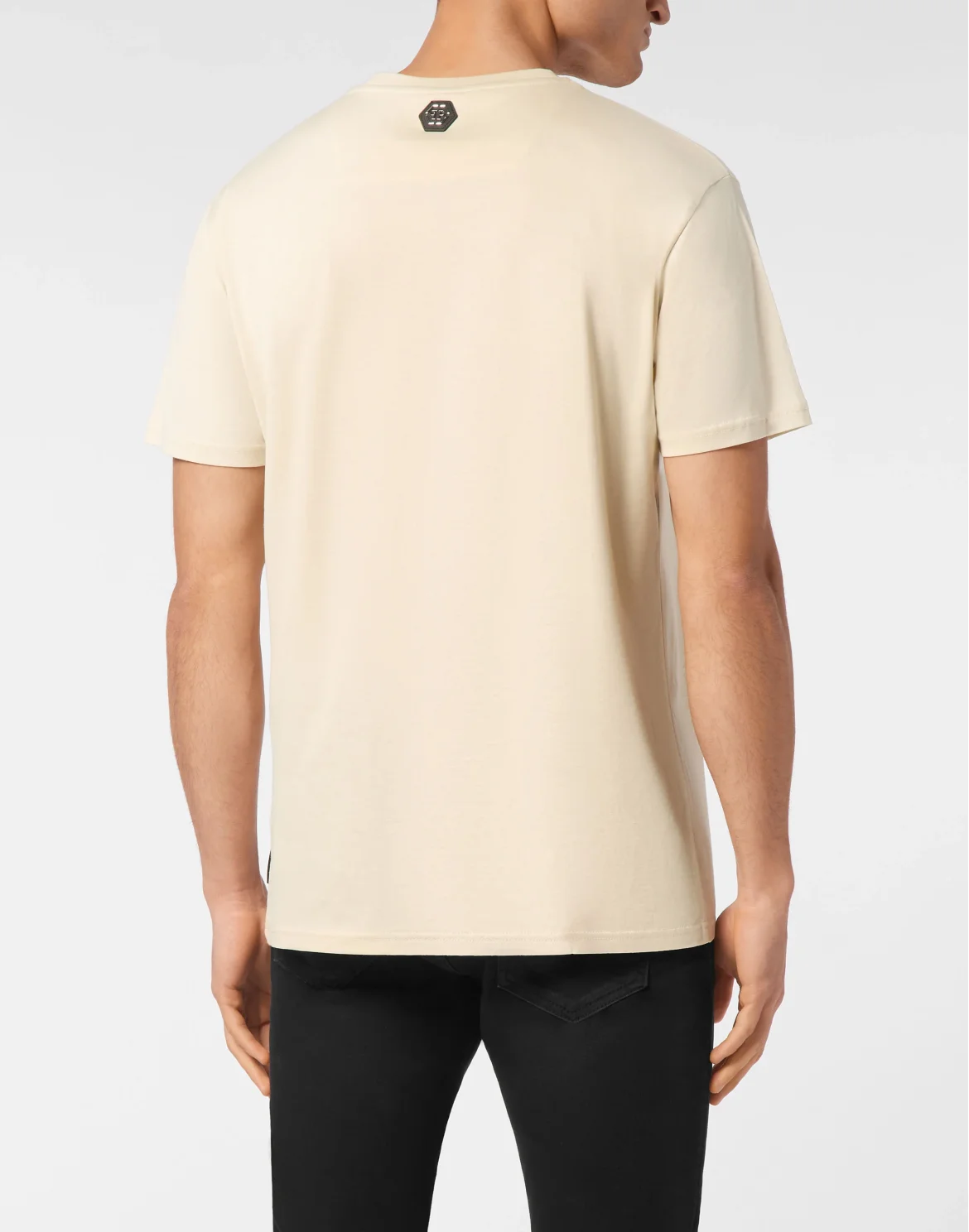 Jersey T-shirt Round Neck SS Skull, цвет: Бежевый