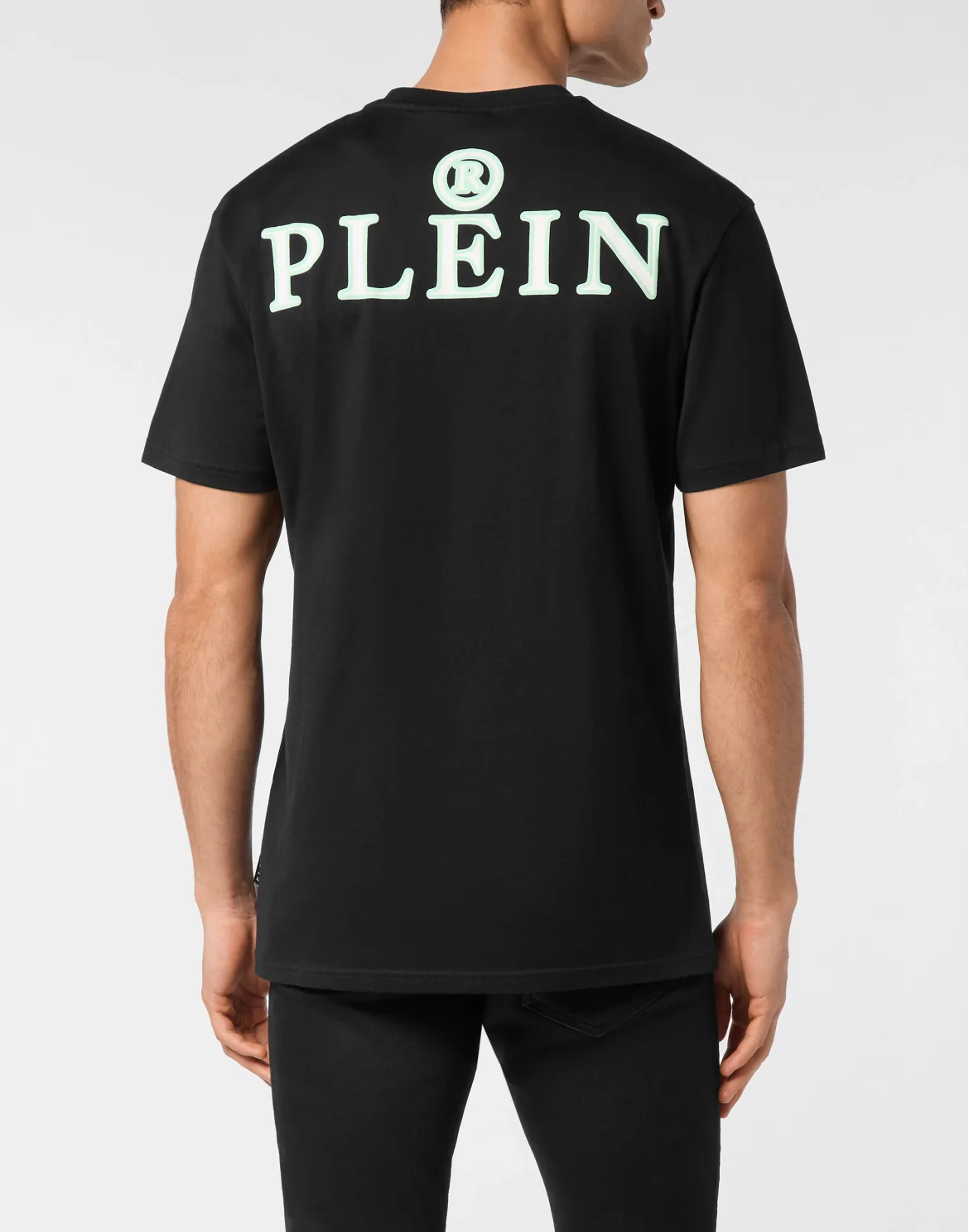 Jersey T-shirt Round Neck SS Iconic Plein, цвет: Черный