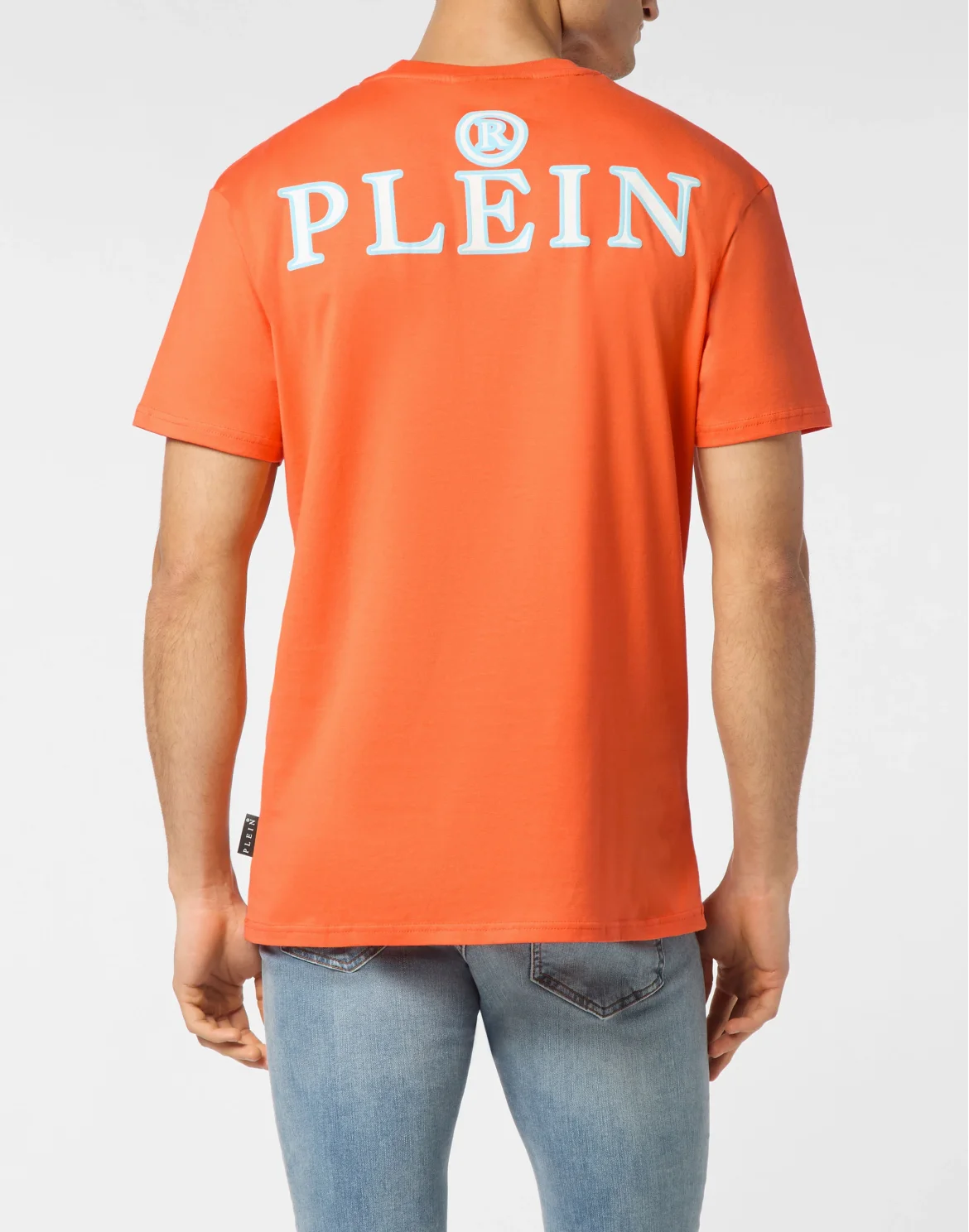 Jersey T-shirt Round Neck SS Iconic Plein, цвет: Оранжевый