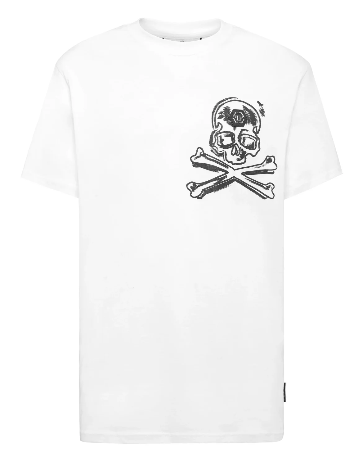 Jersey T-shirt Round Neck SS Skull & Bones, цвет: Белый