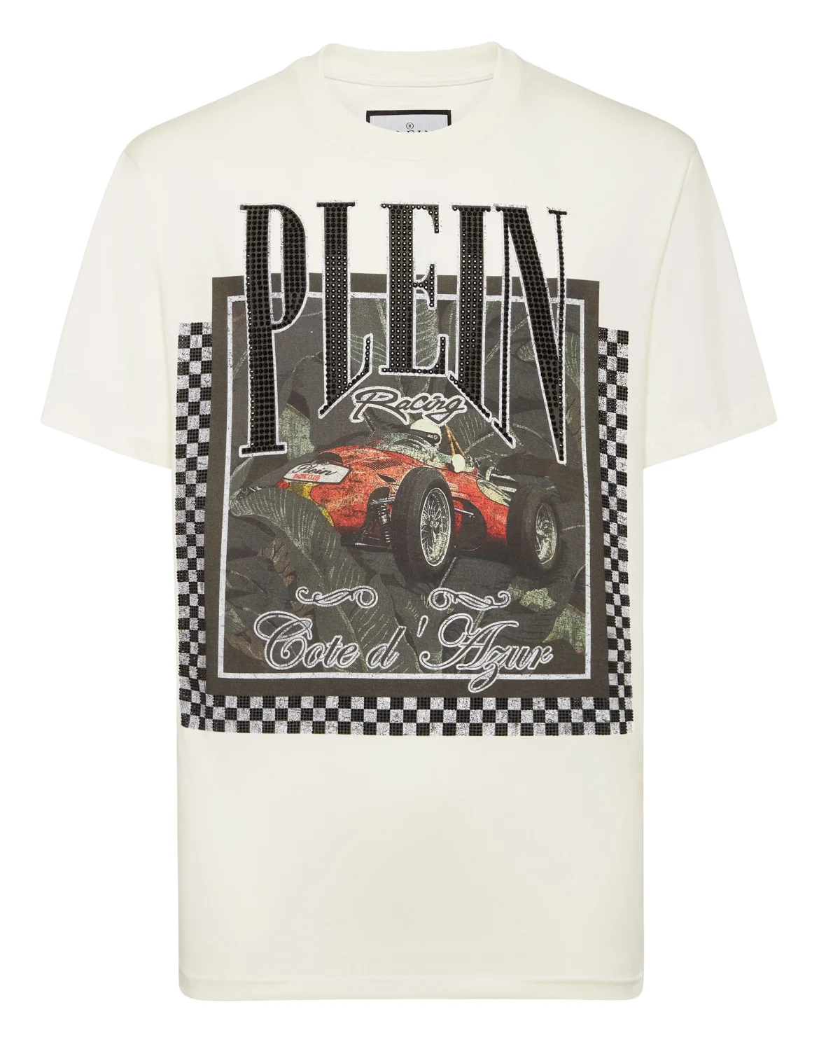 T-shirt Round Neck SS Racing, цвет: Бежевый