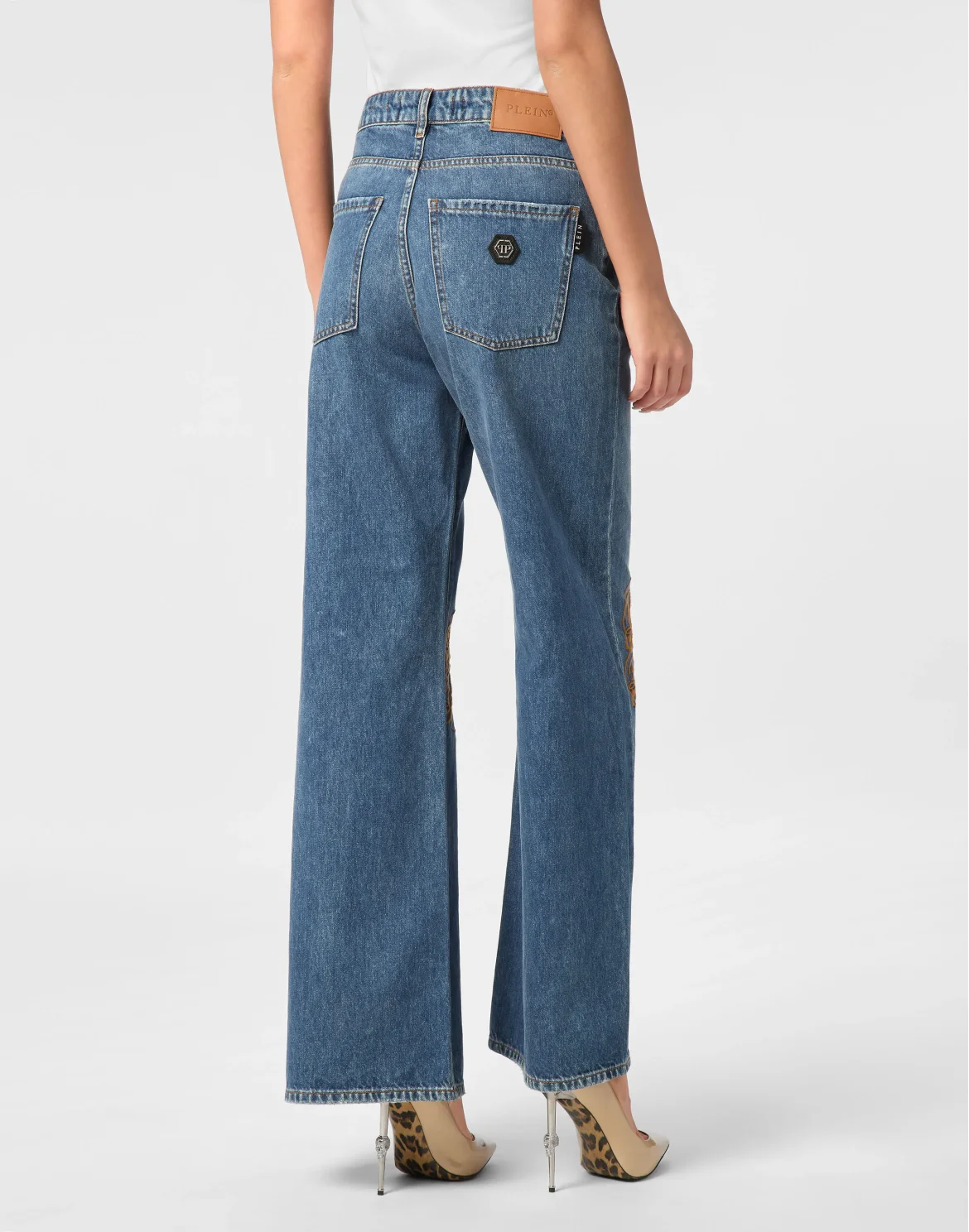 Denim Trousers Skater Fit Logo, цвет: Синий