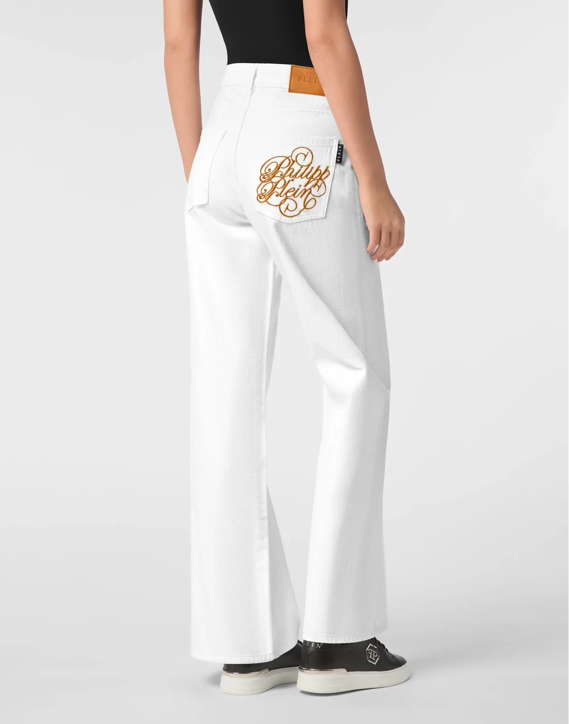Denim Trousers Skater Fit Logo, цвет: Белый