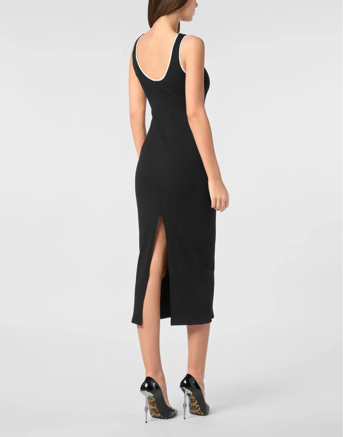 Long Dress Rib, цвет: Черный