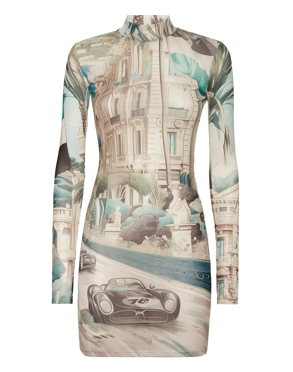 Long Dress Racing, цвет: Мультиколор
