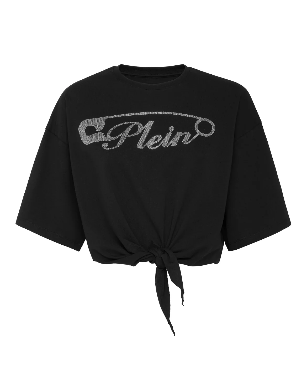T-shirt Round Neck SS Crop, цвет: Черный