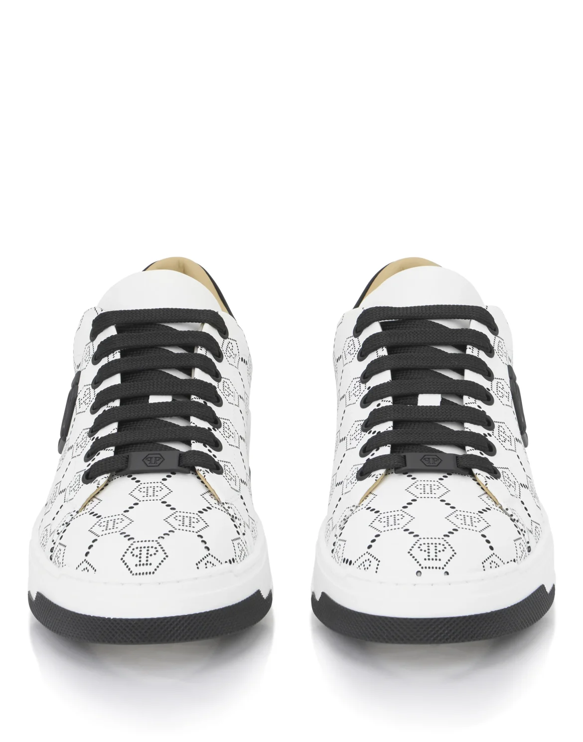 Low Top Leather Skeakers Matte Monogram, цвет: Черный