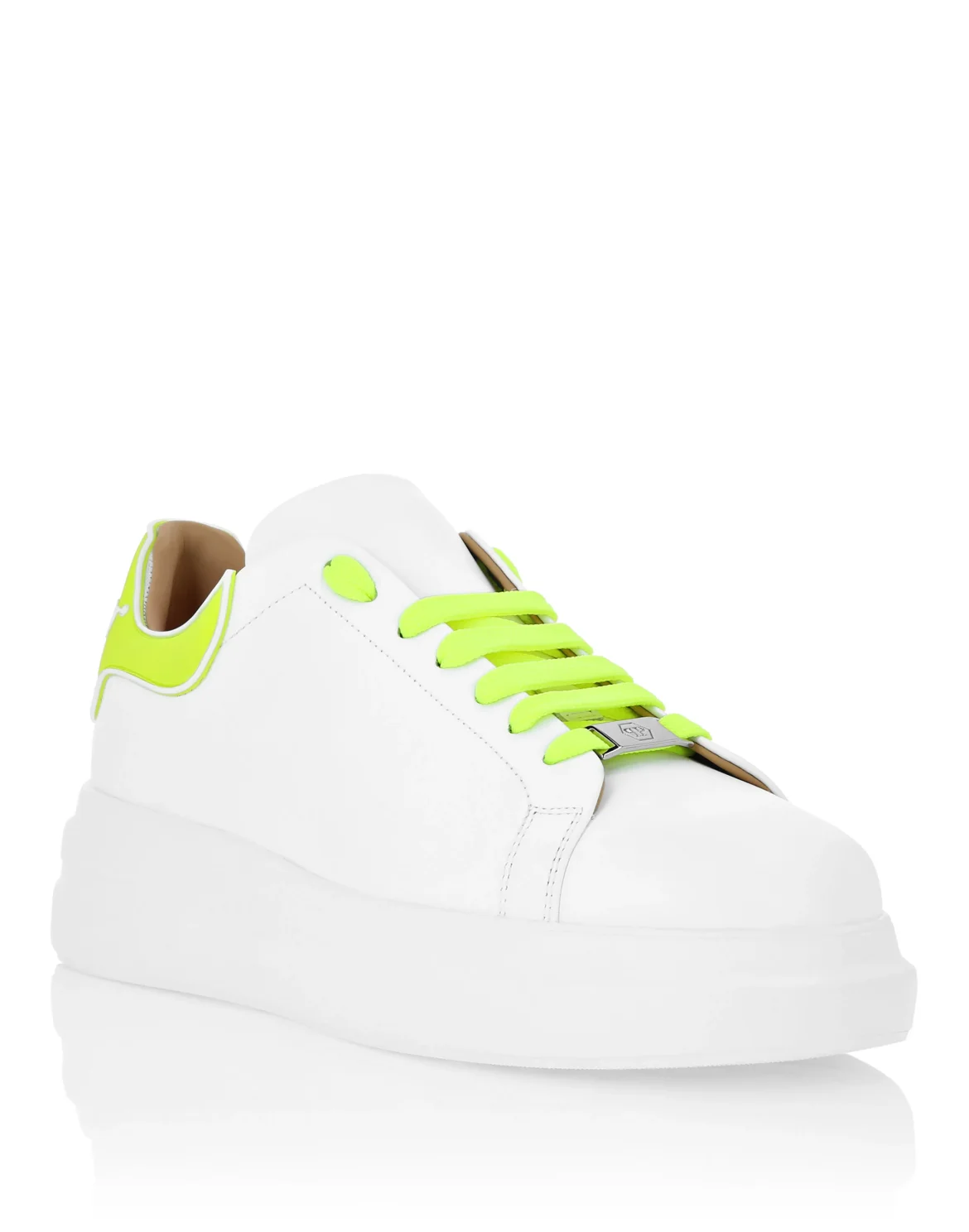Nappa Leather Sneakers Low Top, цвет: Зеленый