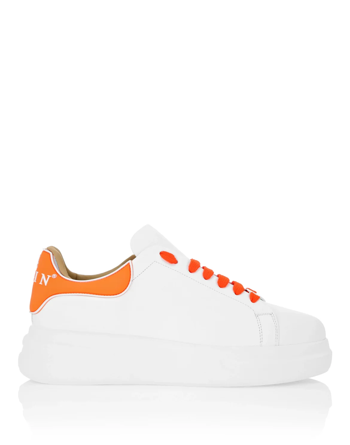 Nappa Leather Sneakers Low Top, цвет: Оранжевый