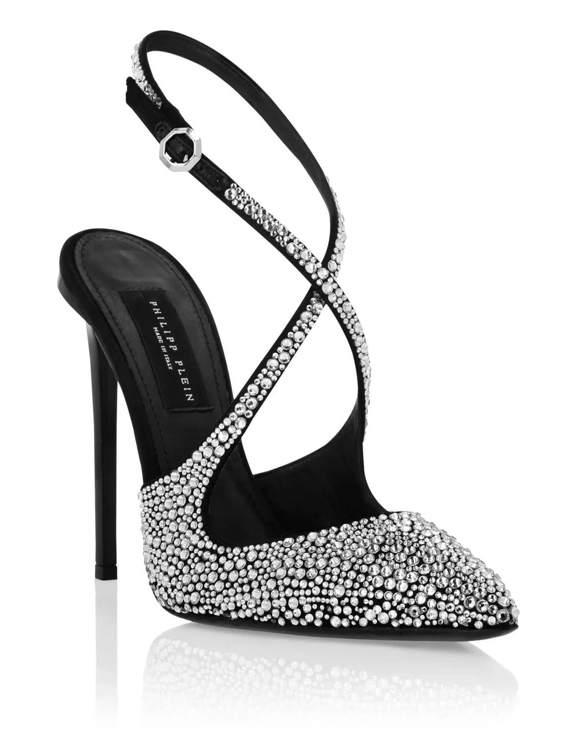 Slingback Shoes Strass, цвет: Черный
