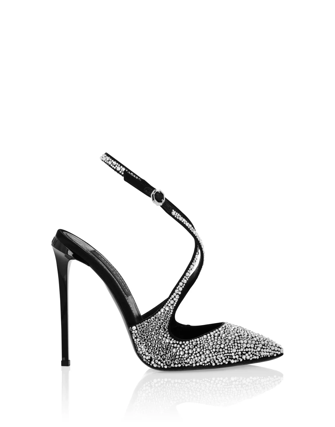 Slingback Shoes Strass, цвет: Черный