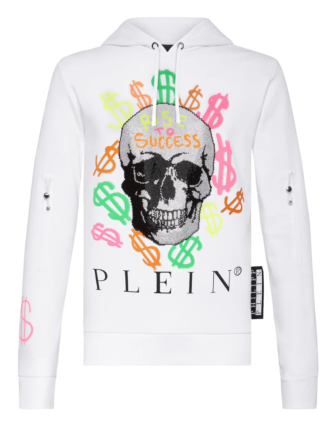 Hoodie sweatshirt Dollar, цвет: Белый