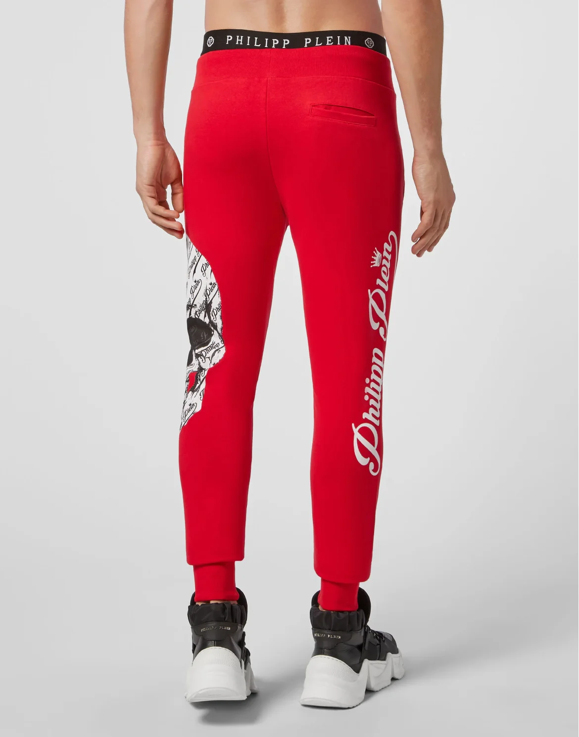 Jogging Trousers Allover skull, цвет: Красный