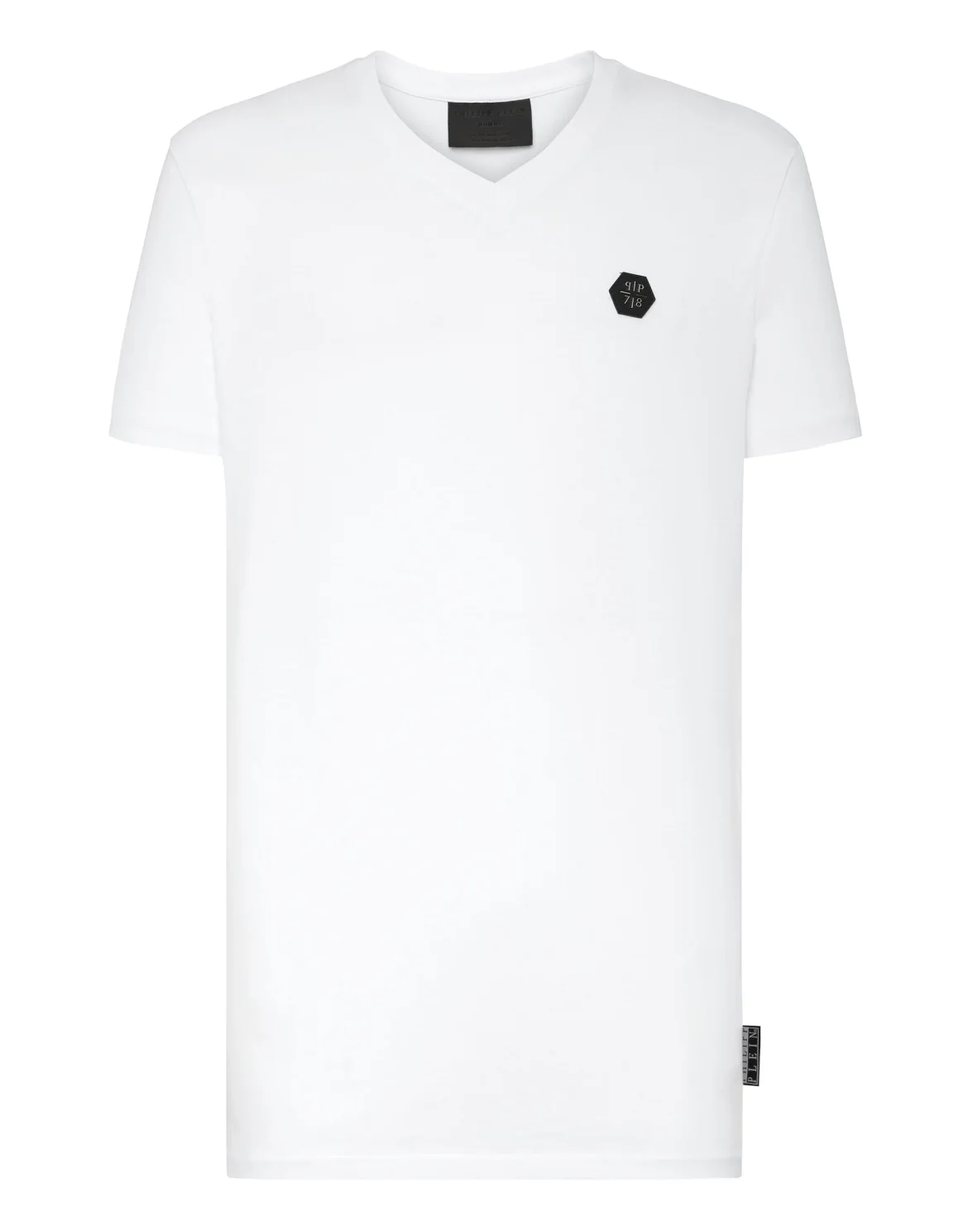 T-shirt V-Neck SS Allover skull, цвет: Белый