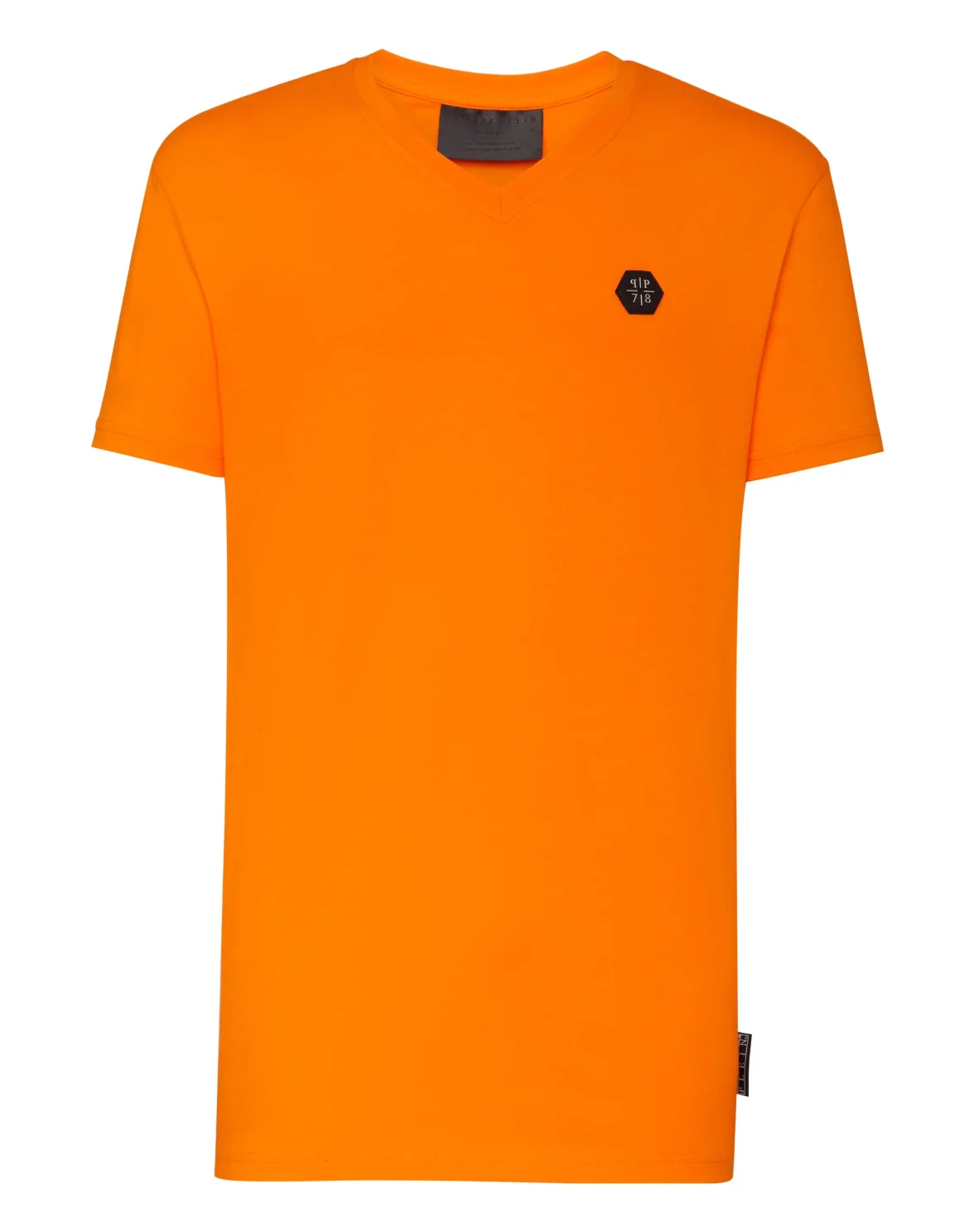 T-shirt V-Neck SS Allover skull, цвет: Оранжевый