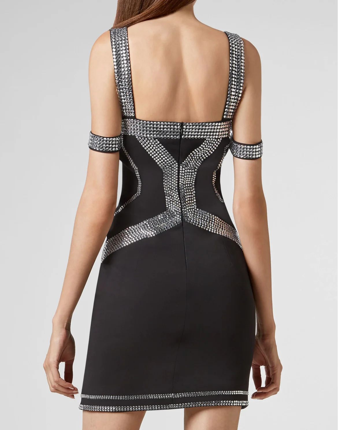 Short Dress Geometric, цвет: Черный