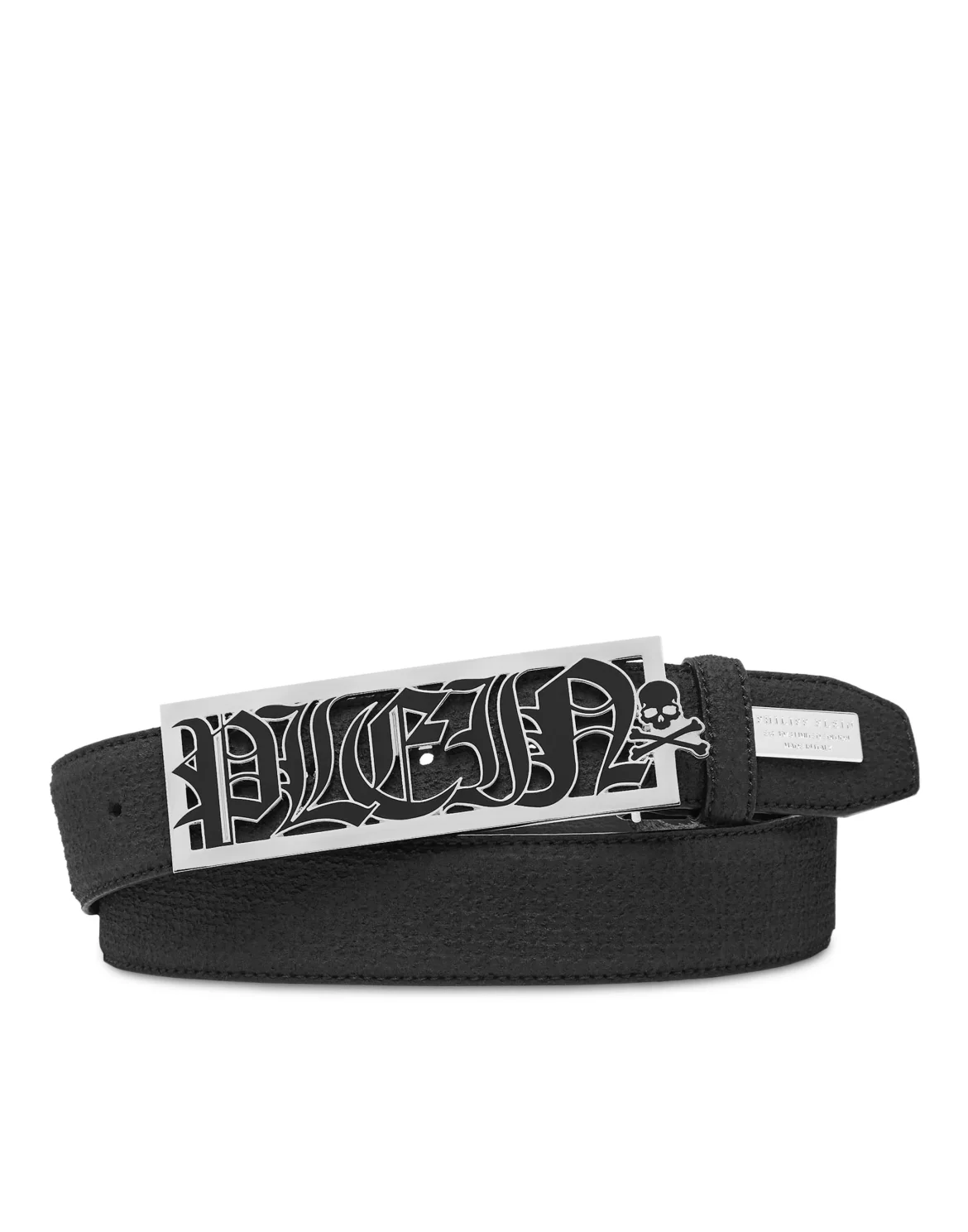 Leather Belt Philipp Plein TM, цвет: Черный