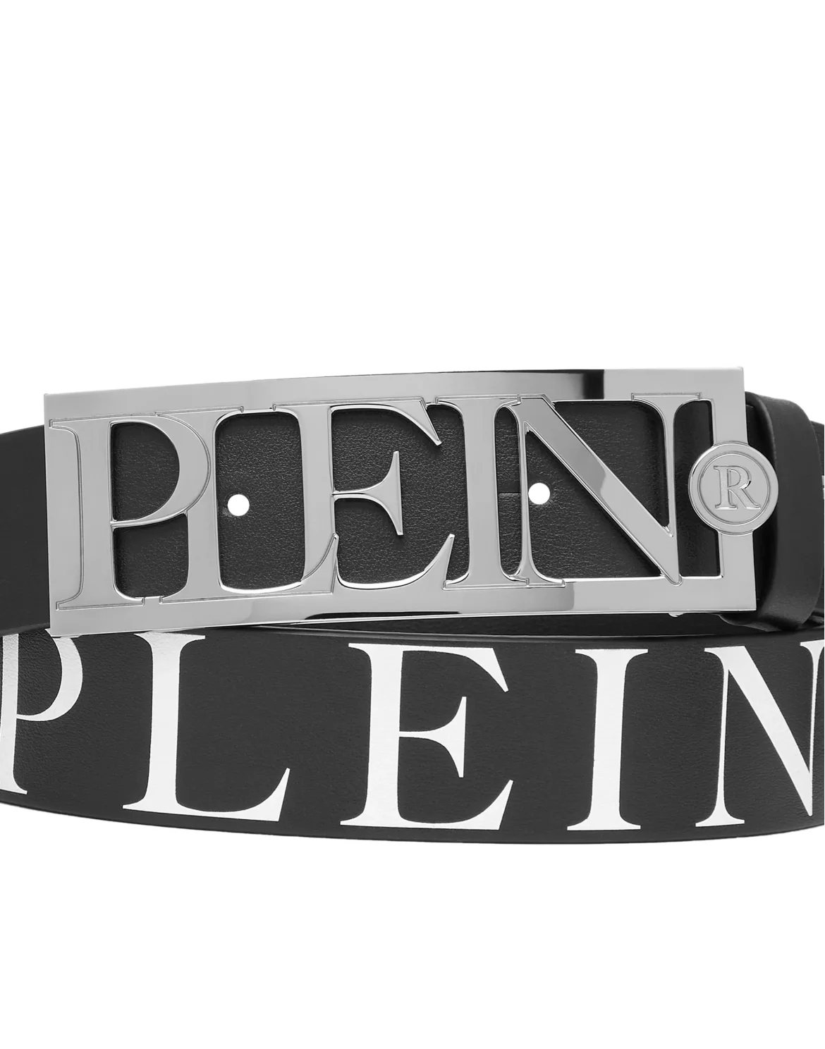 Leather Belt Philipp Plein TM, цвет: Черный