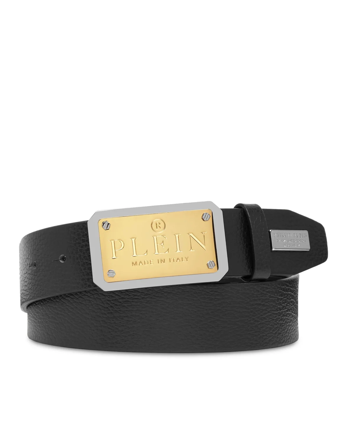 Leather Belt Philipp Plein TM, цвет: Черный
