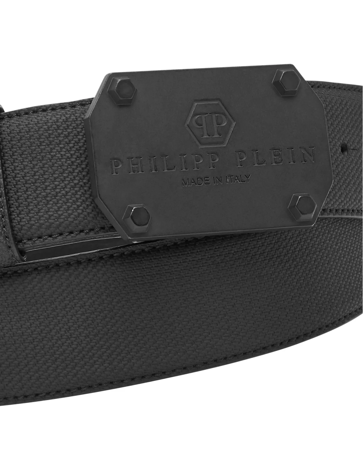 Leather Belt Philipp Plein TM, цвет: Черный