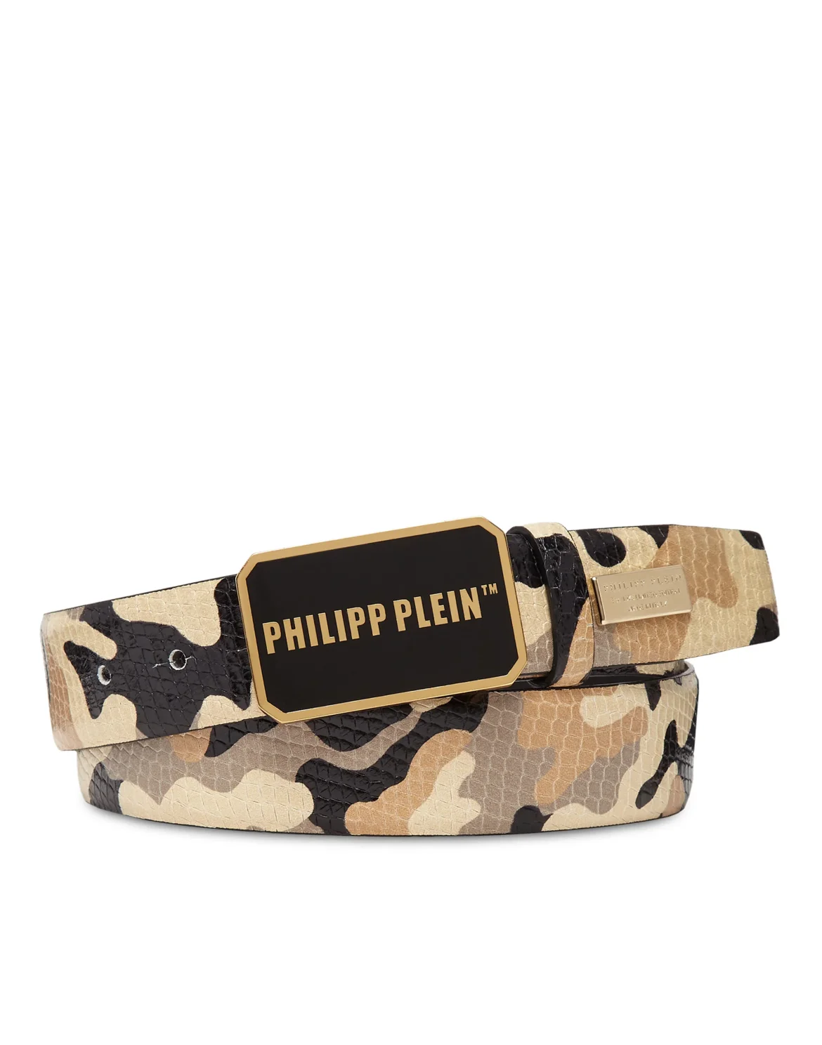 Leather Belt Philipp Plein TM, цвет: Черный