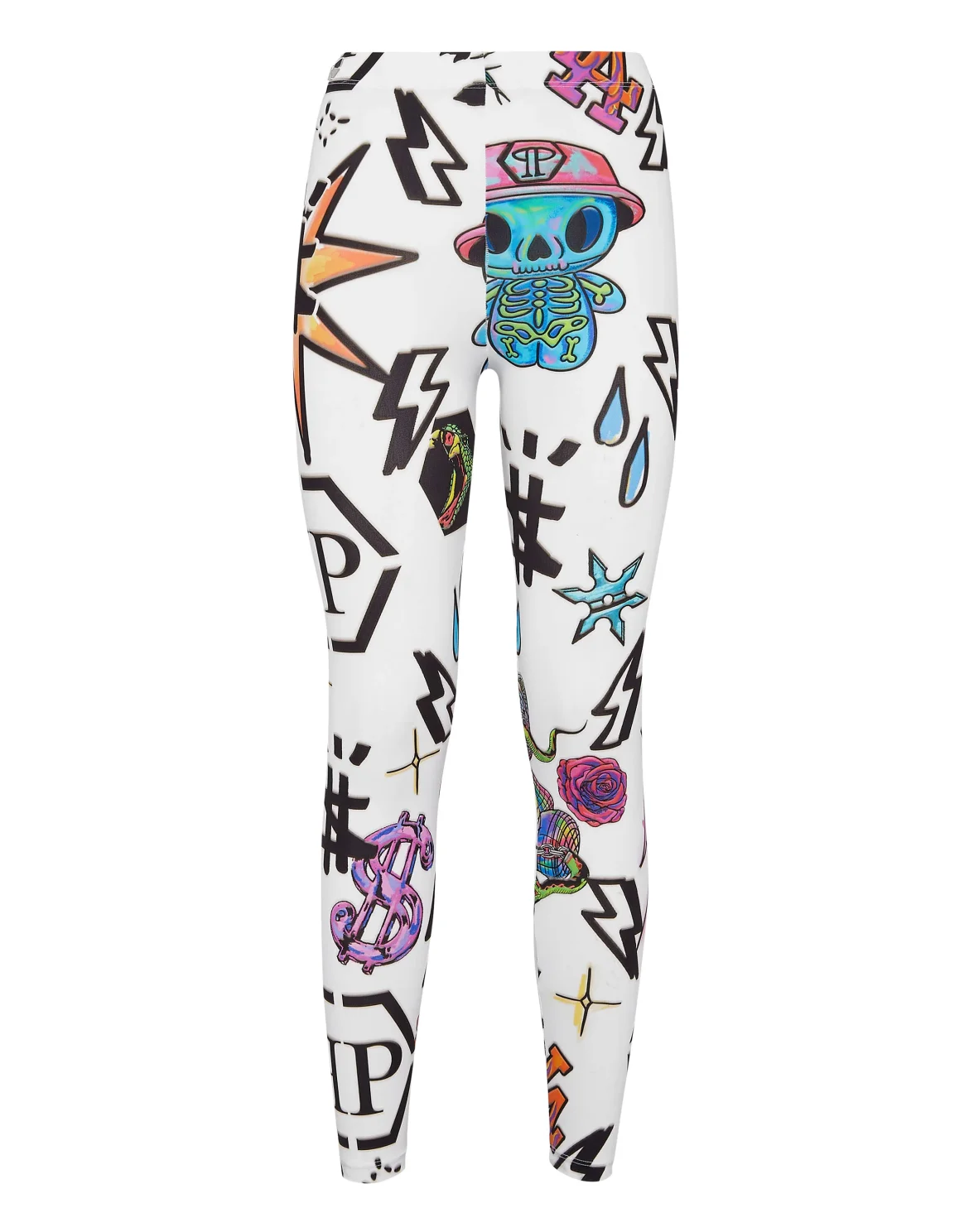 Leggings Tattoo Monogram, цвет: Белый