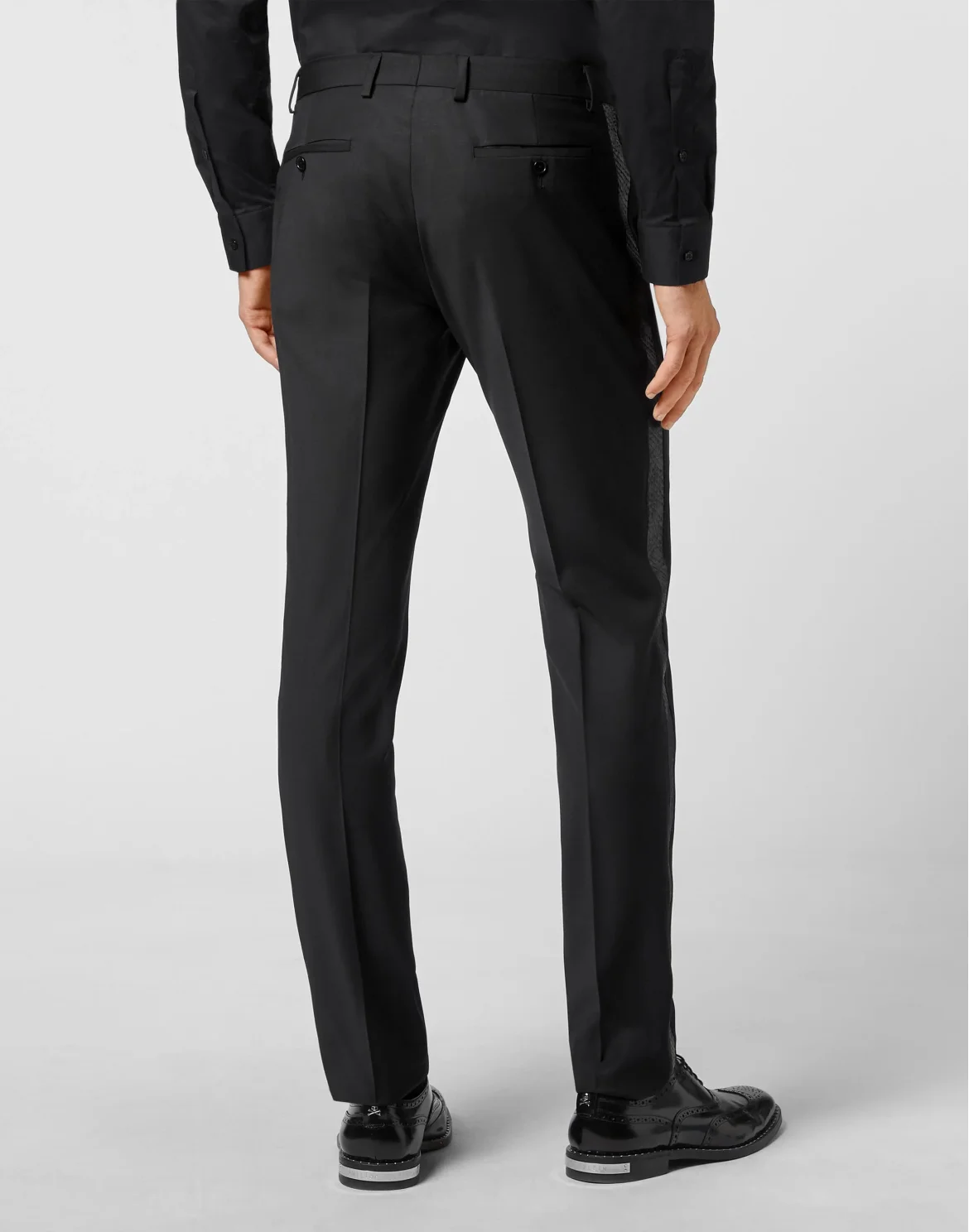 Wool Long Trousers Gigolò fit Skull, цвет: Черный