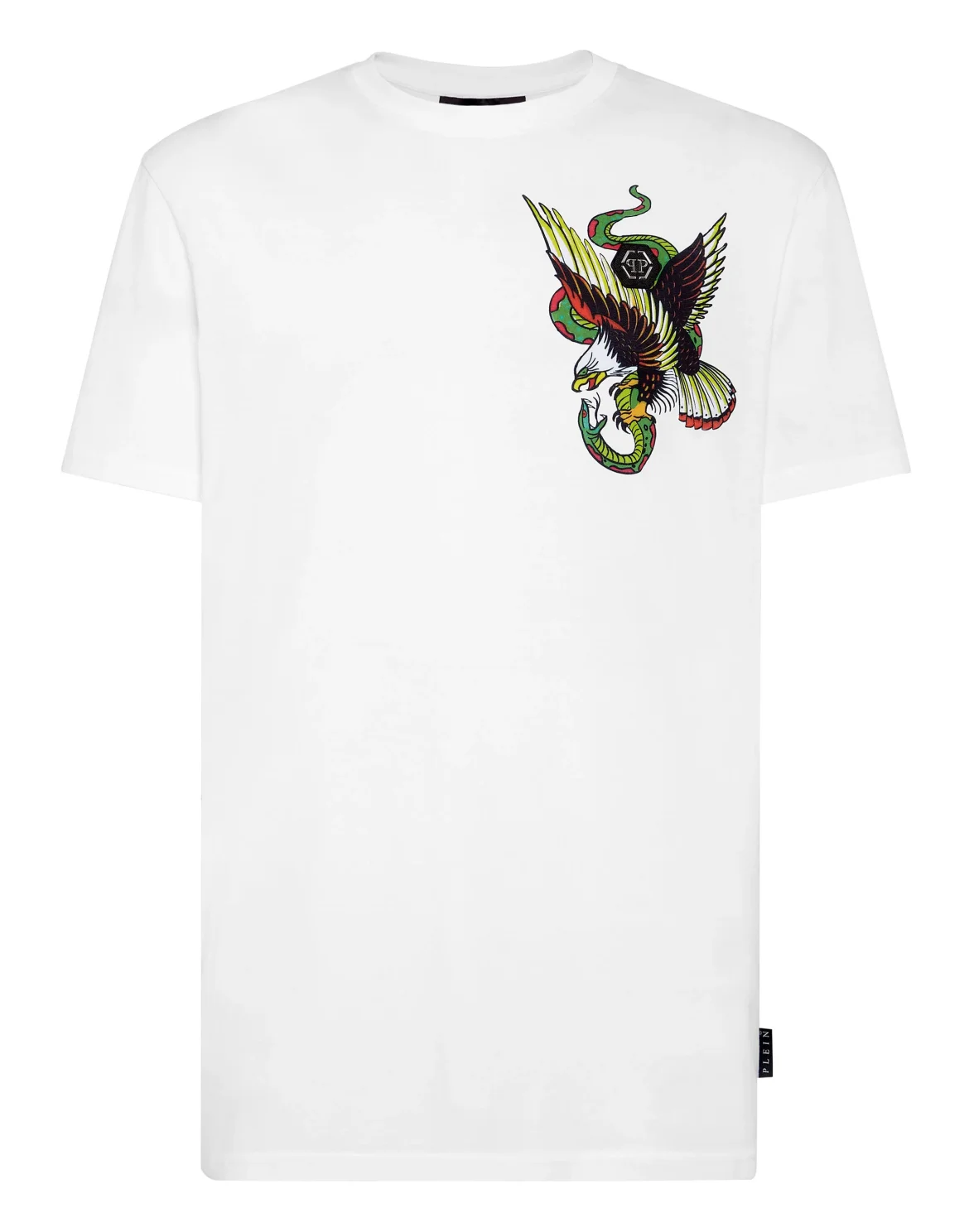 T-shirt Round Neck SS Stones Gothic Plein, цвет: Белый