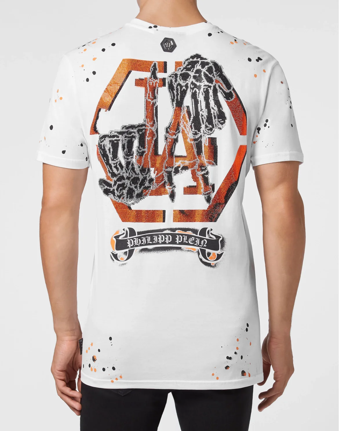 T-shirt Round Neck SS Stones LA fingers, цвет: Белый