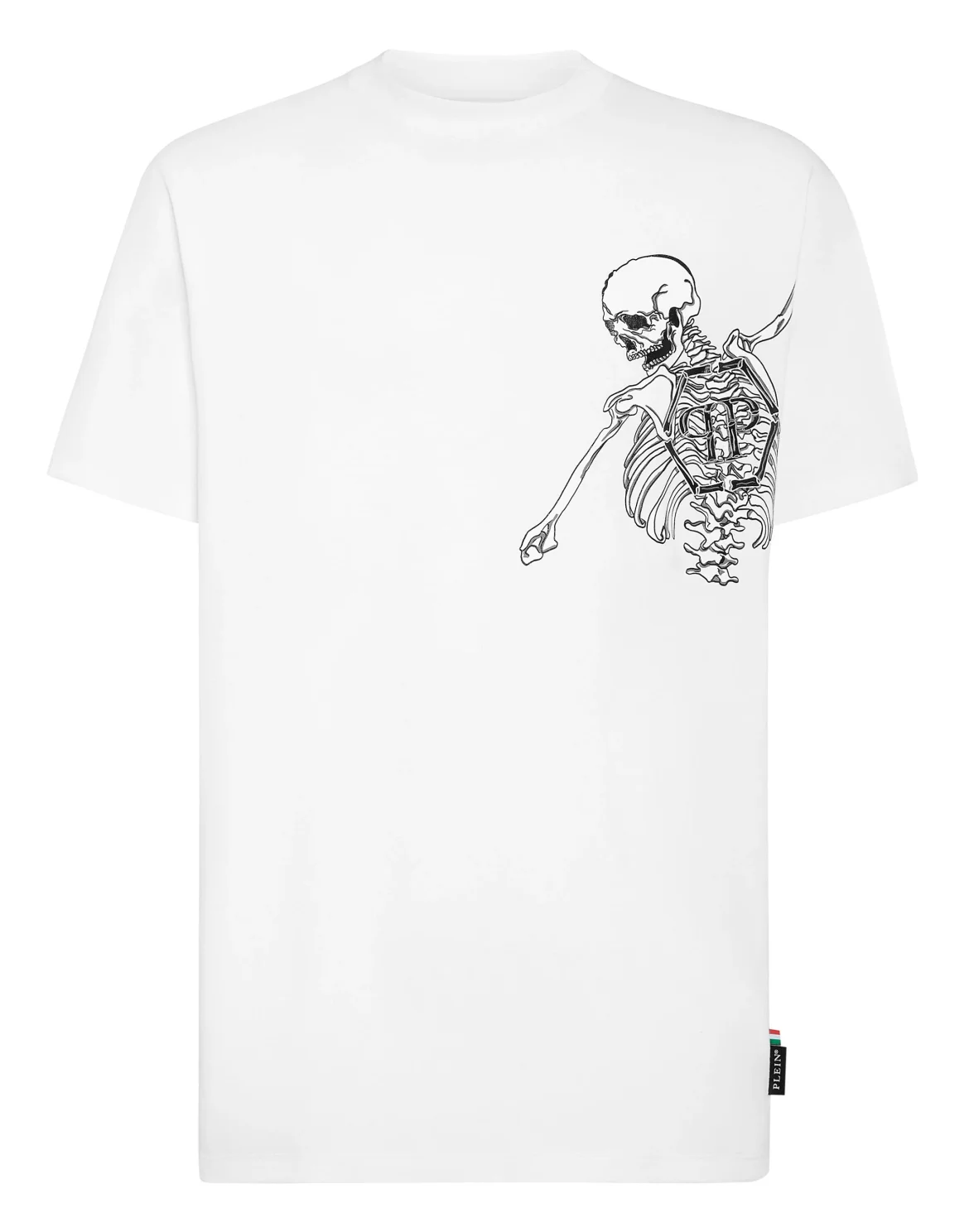 Jersey T-shirt Round Neck SS Skeleton, цвет: Белый