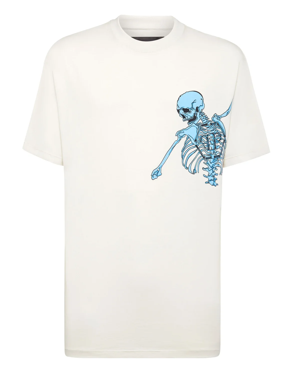 Jersey T-shirt Round Neck SS Skeleton, цвет: Бежевый
