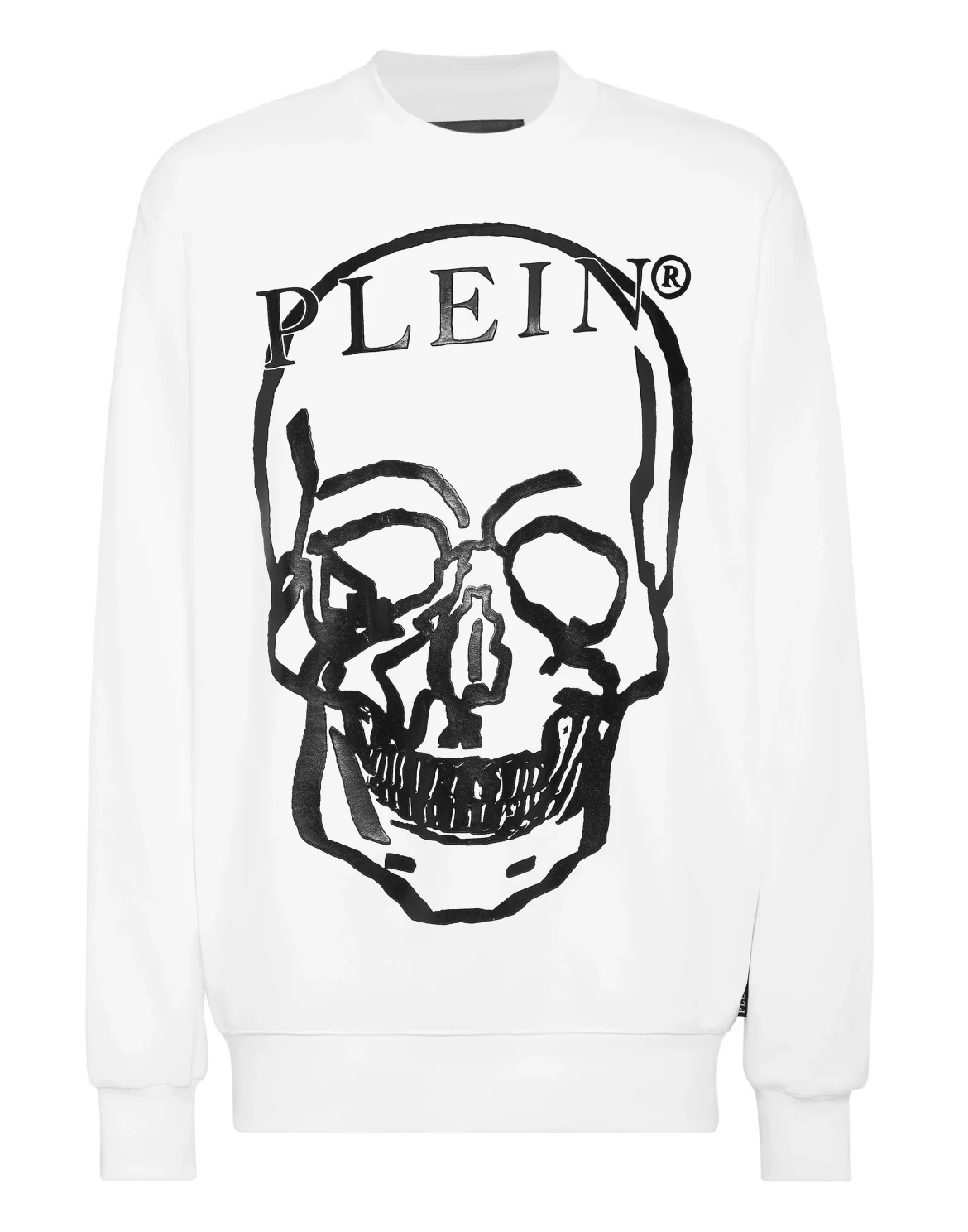 Sweatshirt LS Skull and Plein, цвет: Белый