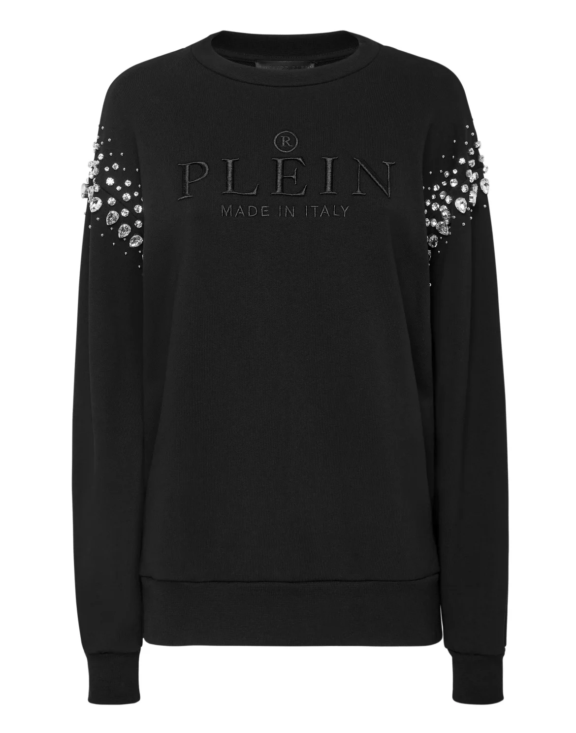 Sweatshirt LS Crystal Iconic Plein, цвет: Черный