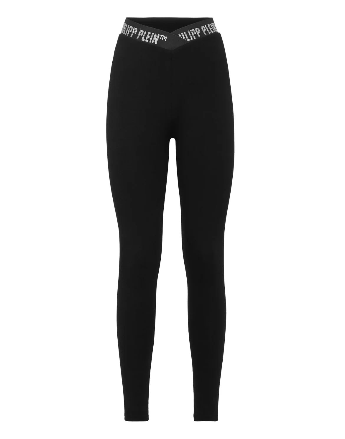 Super High Waist Leggings Stones Philipp Plein TM, цвет: Черный