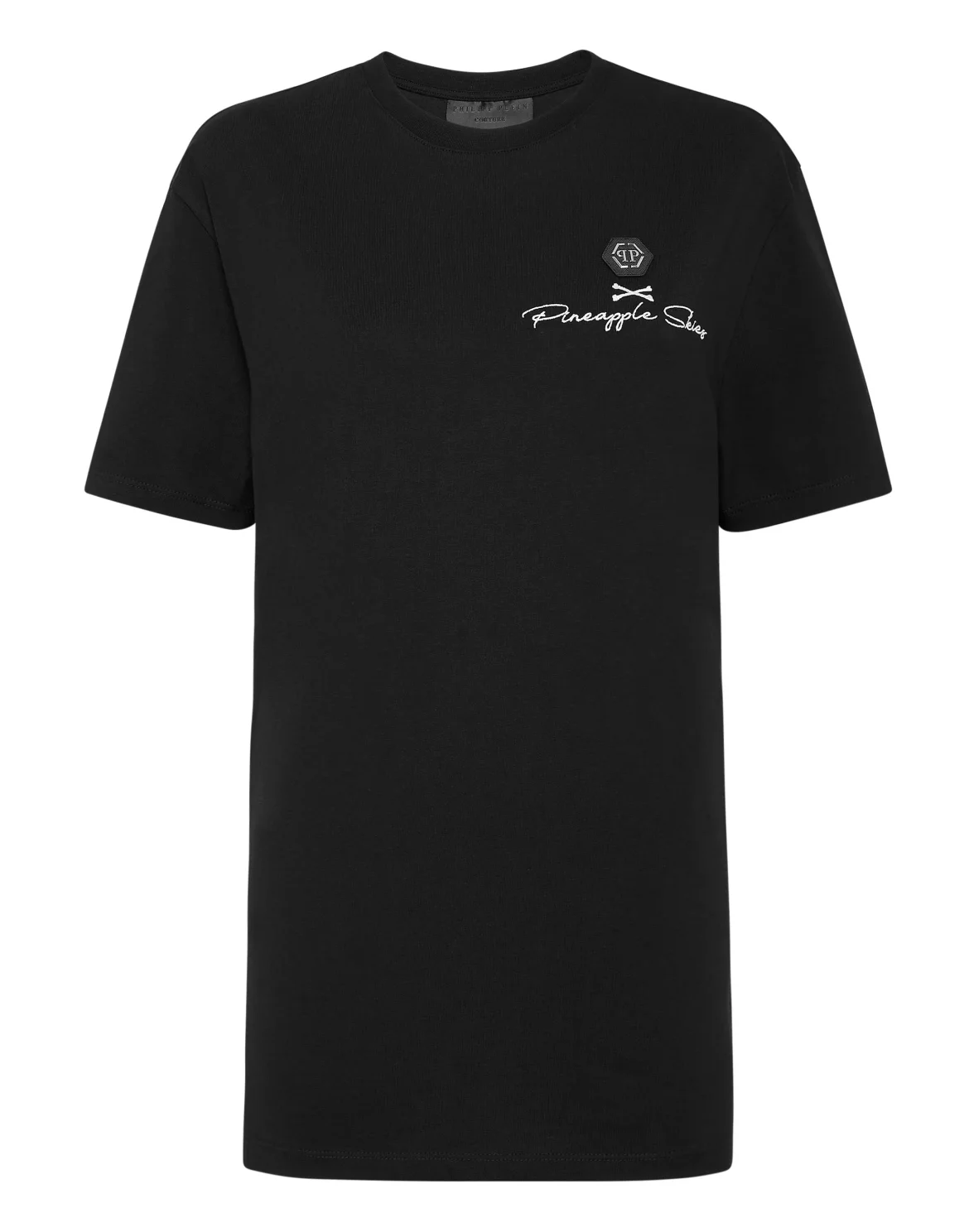 T-shirt Round Neck SS Pineapple Skies, цвет: Черный