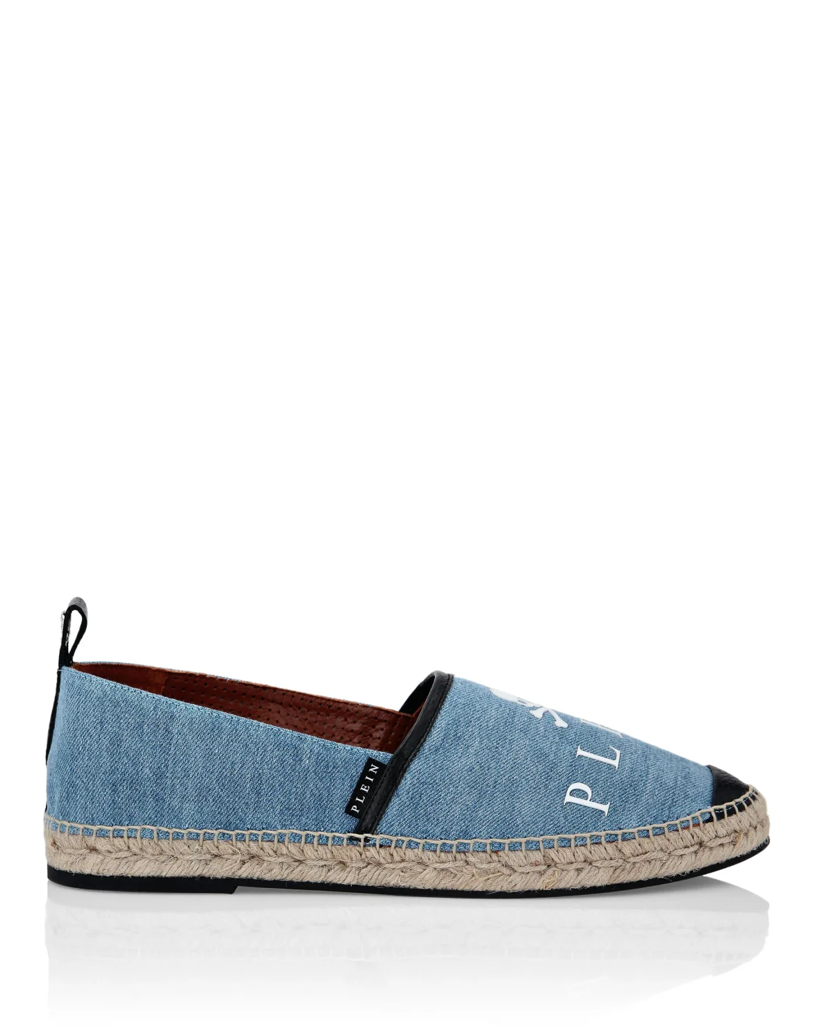 Denim Espadrillas Skull and Plein, цвет: Синий
