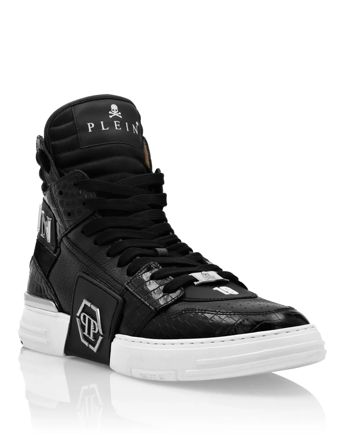 HI-TOP SNEAKERS PHANTOM KICK$ Crocco Platinum HEXAGON, цвет: Черный