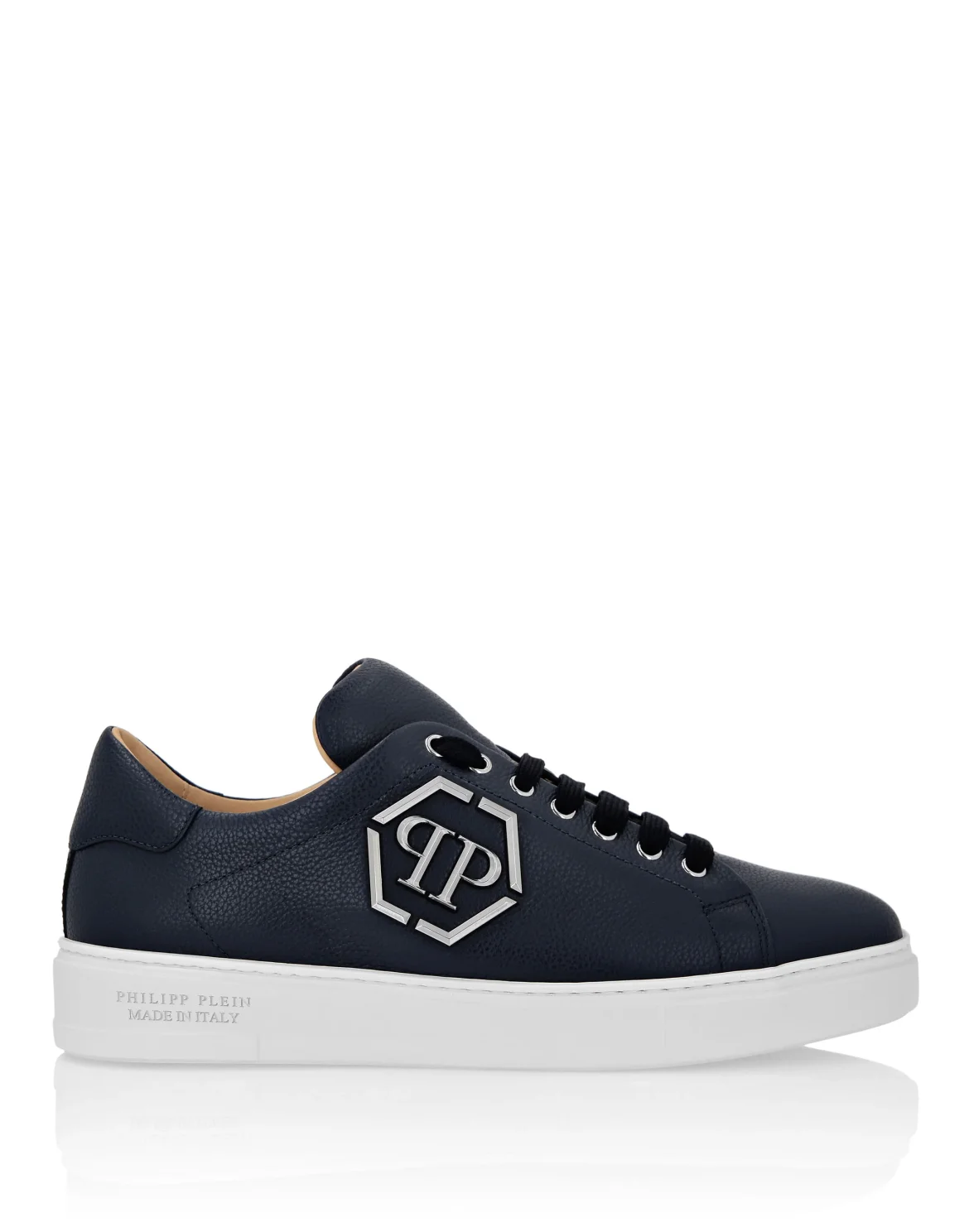 Leather Lo-Top Sneakers Hexagon, цвет: Синий