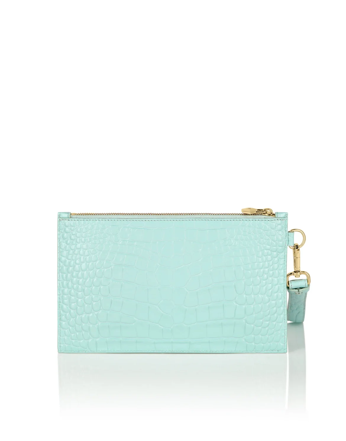 Croco Embossed  Minaudiere, цвет: Бирюзовый
